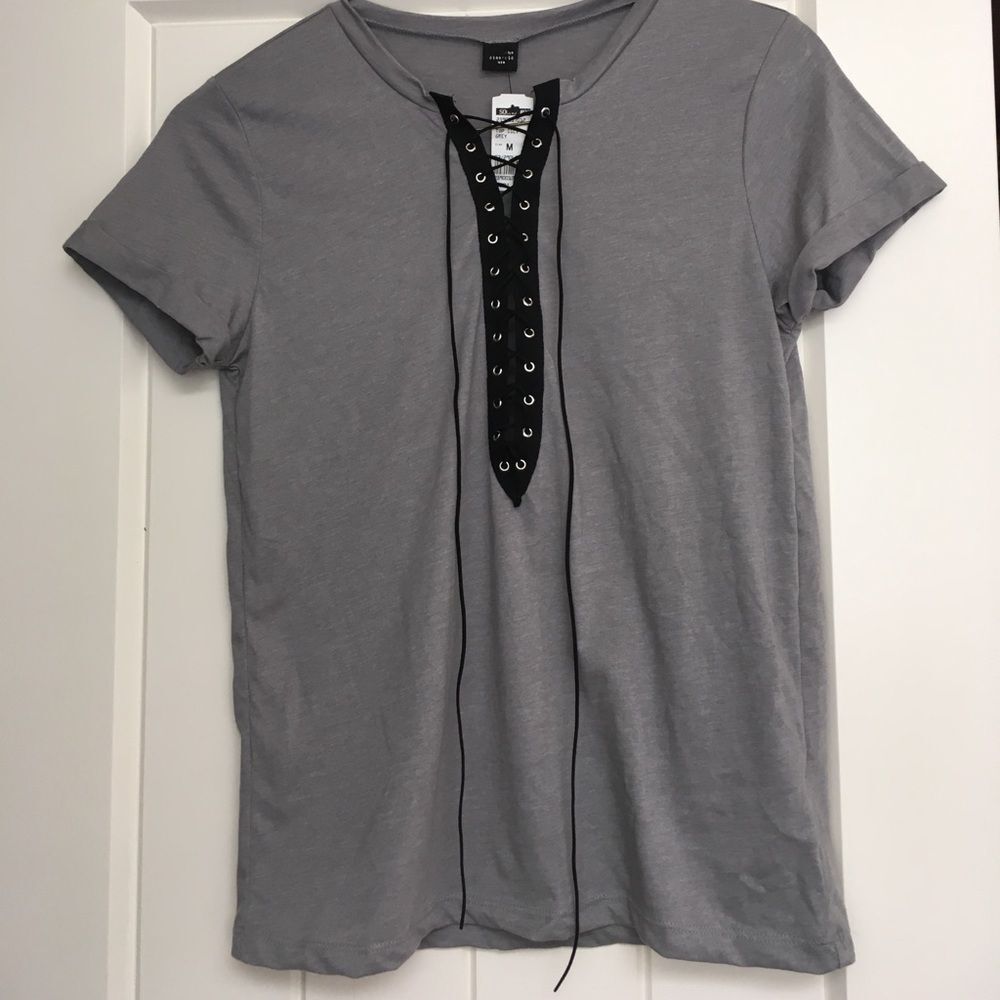 Tie up front Tshirt.